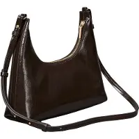 Calvin Klein Olkalaukku 'Foil Logo Glossy Shoulder' tummanruskea