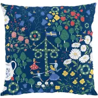 Arvidssons - Midsommardans Tyynynpäällinen 32x40 cm Sininen