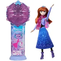 Mattel Disney Frozen Jewel Reveal Ice Skating Anna Fashion Doll With 8 Surprises Including Gem Box & Accy - Purple - ONE SIZE