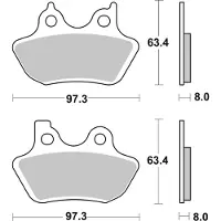 ItalyRacing 23-826HS Sintered Harley-Davidson eteen jarrupalat