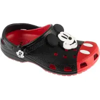 Crocs Puukengät & -jalkineet 'Mickey Mouse' tulenpunainen / musta / valkoinen