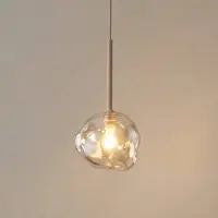 TK Lighting Riippuvalaisin Lava , himmennettävä, Kerma/meripihka, Olohuone/ruokailutila, Lasi, Moderni