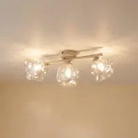 TK Lighting Kattovalaisin Lava , himmennettävä, Kerma/meripihka, Olohuone/ruokailutila, Lasi, Moderni