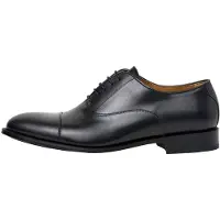 Hackett London for man. HMS200074 Woking Oxford leather shoes black (43), 1 to 3 cm, Laces, Classic