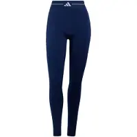 Adidas Urheiluhousut 'Hyperglam Colour Block Full Length' tummansininen / valkoinen
