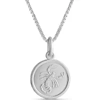 Top Gold hopeinen Skorpiooni horoskooppi riipus ketjulla 45cm 32 5711 0000