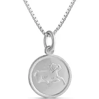 Top Gold hopeinen Oinas horoskooppi riipus ketjulla 45cm 32 5704 0000