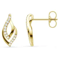 Lykken Elegance timanttikorvakorut kulta 0,098 ct