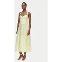 Bardot Pollie Halter Midi Dress - Yellow - XL