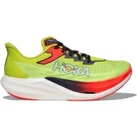 Hoka One One Rocket X 3 Shoes Green Red SS26 Unisex, Size EU 44