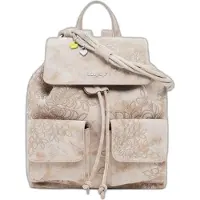 Desigual Reppu - - Sierra Prisa Mini Reppu - Kukallinen - Brodeeraus - Beige