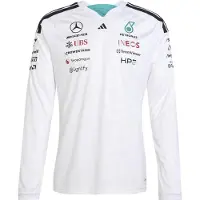 Adidas Toiminnallinen paita 'MERCEDES - AMG PETRONAS FORMULA 1 TEAM DRIVER JERSEY' vaaleanpunainen / musta / valkoinen