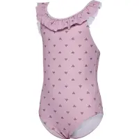 Hummel Hmljr Bee Aop Frill Swimsuit - Pink - 86