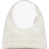Desigual Käsilaukku 'Large Raffia Flower' valkoinen