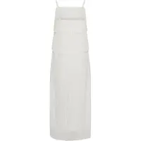 Kaffe Kakiera Plissé Dress - White - 46