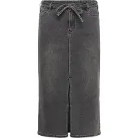 KAFFE CURVE Kaally Denim Skirt - Grey - 44