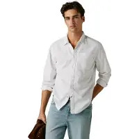 Pepe Jeans for man. PM3091203 Shirt Pavel white (L), Casual, Cotton, Long sleeve