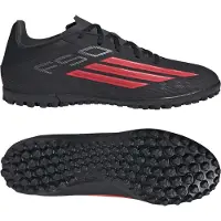 Adidas Jalkapallokengät 'F50 CLUB' vaaleanharmaa / punainen / musta