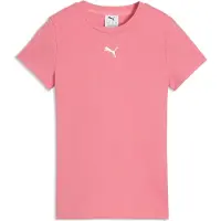 Puma Ess Elevated Rib Slim Tee G - Pink - 176