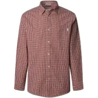 Pepe Jeans for man. PM3090841 Colton shirt red (XL), Casual, Cotton, Long sleeve