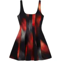Desigual Mekko harmaa / punainen / musta