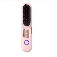 INF Johdoton 2-in-1 suoristusrauta ja kiharrin - kannettava, ladattava, palovammasuoja Pink