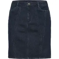 KAFFE CURVE Kcelisa Denim Skirt - Blue - 50