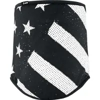 Zan Headgear Sportflex Black&white Flag Kaulahuivi