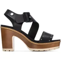 Refresh for woman. 17520804-NEGRO Sandals 175208 black (39), 5 to 8 cm, Buckle, Casual