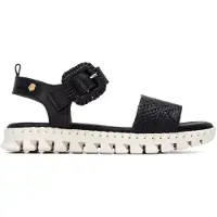 Carmela for woman. 16326603-NEGRO Leather Sandals 163266 black (39), Flat, Buckle, Casual