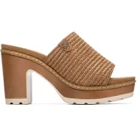 Refresh for woman. 17528202-CAMEL Sandals 175282 brown (39), Fabric, 5 to 8 cm, None, Casual
