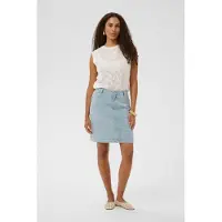 Cream Crlucy Skirt - Blue - 34