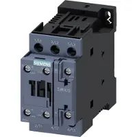 Siemens Kontaktor 5.5kW/400V dc 24V, 1NO/1NC, 3-pol, Størrelse S0 Skrueterminaler