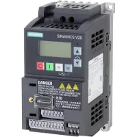 Siemens SINAMICS V20 1AC200-240V -10/+10% 47-63HZ nimellisvirta 0,37KW, koko: FSAA 68x142x108(WXHXD), integroitu