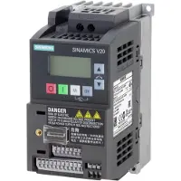 Siemens SINAMICS V20 1AC200-240V -10/+10% 47-63HZ nimellisvirta 0,75KW / 1HP, koko: FSAB 68x142x128(WXHXD), Integroitu
