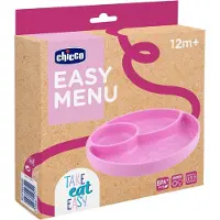 Chicco 00010216100000, Pikkulasten lautanen, Vaaleanpunainen, Silikoni, Poika/tyttö, 1 vuosi/vuosia