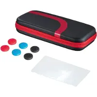 Hama -pelitarvikesetti Nintendo Switchille, musta, punainen, 8 osaa