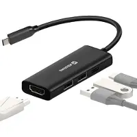 Swissten 4-in-1 USB-C telakka
