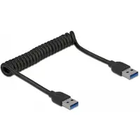 DeLOCK 85348, 1,2 m, USB A, USB A, USB 3.2 Gen 1 (3.1 Gen 1), 5 Gbit/s, Musta