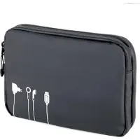 Troika BLACK TECH POUCH 2, Polyesteri, Polyuretaani (PU), Suojakangas, Musta, 6 taskua, Vetoketju, 235 mm, 35 mm (BBL64/BK)