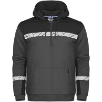 Projob 7104 Hoodie 1/2 Zip 7104 Hoodie 1/2 Zip 9910-Viz Grey/Black M