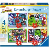 Ravensburger Marvel Puzzle: Spidey and his Amazing Friends - It's Spidey Time! (4in1) (12001064)