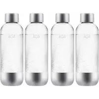 AGA 4-pakkaus AGA AQVIA Steel 1L, PET-pullo
