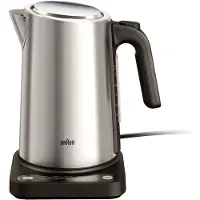 Braun Identity Collection WK 5205 -vedenkeitin, 1,7 l, 2200 W, musta/ruostumaton teräs