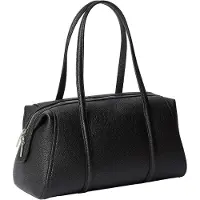 Calvin Klein Emblem Hw Pebble Doctor Shoulder - Black - ONE SIZE