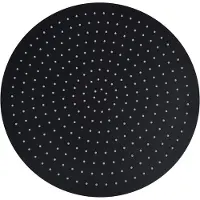 vidaXL Sade suihkupää ruostumaton teräs 50 cm pyöreä musta