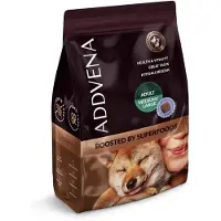 Addvena Boosted by superfoods Adult Medium/Large Beef - koiran kuivaruoka - 2,5kg