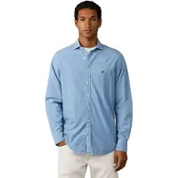 Hackett London for man. HM3010769 Blue chambray shirt (XL), Casual, Cotton, Classic, Long sleeve