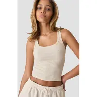 ICANIWILL Everyday Ribbed Tank Cream