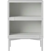 Muuto Stacked Configuration 1 Yöpöytä - Yöpöydät Pu-lakattu Rakennekuitulevy Harmaa - STBSTC102